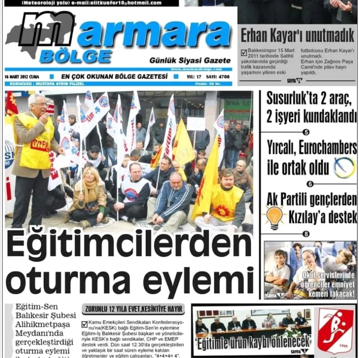 Marmara Bölge Gazetesi Satıldı