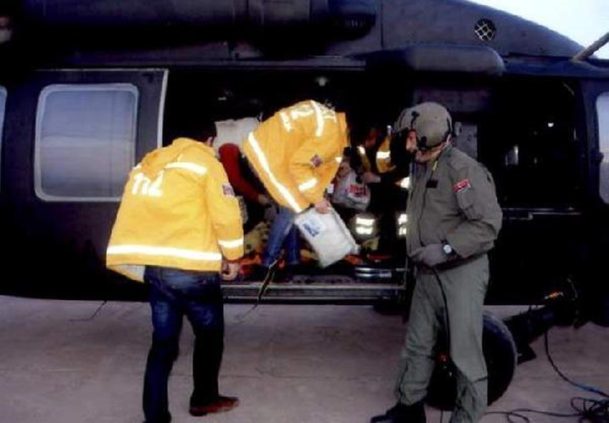 Mehmetçik, 4 Hastayı Helikopterle Hastaneye Yetiştirdi