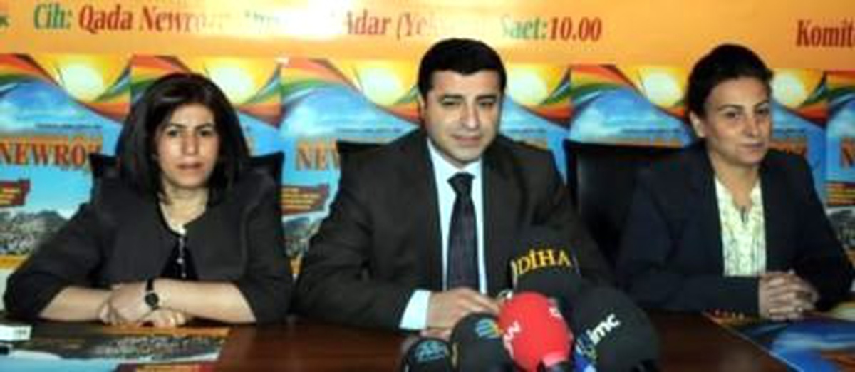 BDP Genel Başkanı Demirtaş."İstanbul ve Diyarbakır Dahil Olmak Üzere 21 Mart\'a Kadar Nevruz...