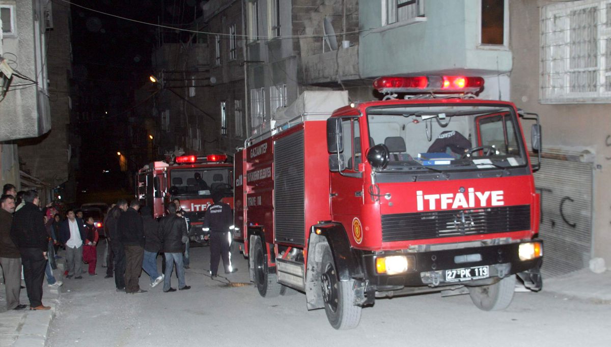 Gaziantep\'te Yangın Paniği