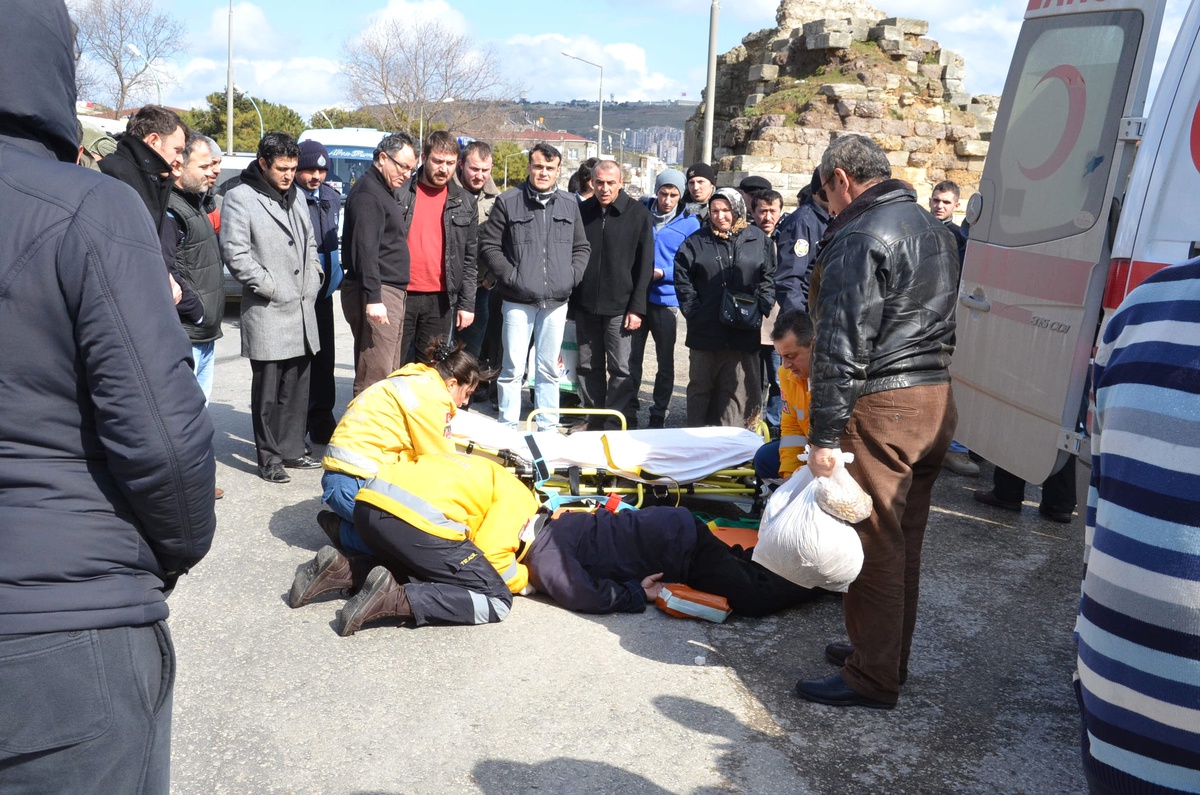 Otomobilin Çarptığı Yaya Yaralandı