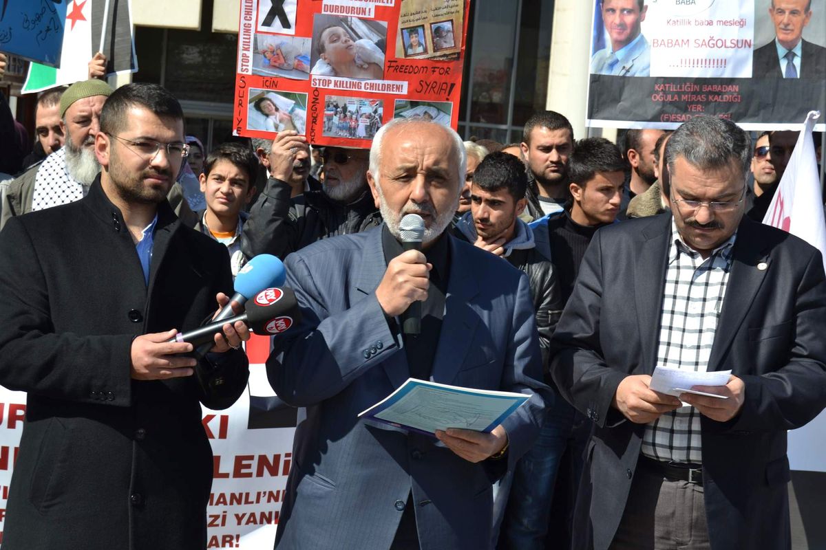 Mazlumder Kayseri Şubesi Esed'i Protesto Etti