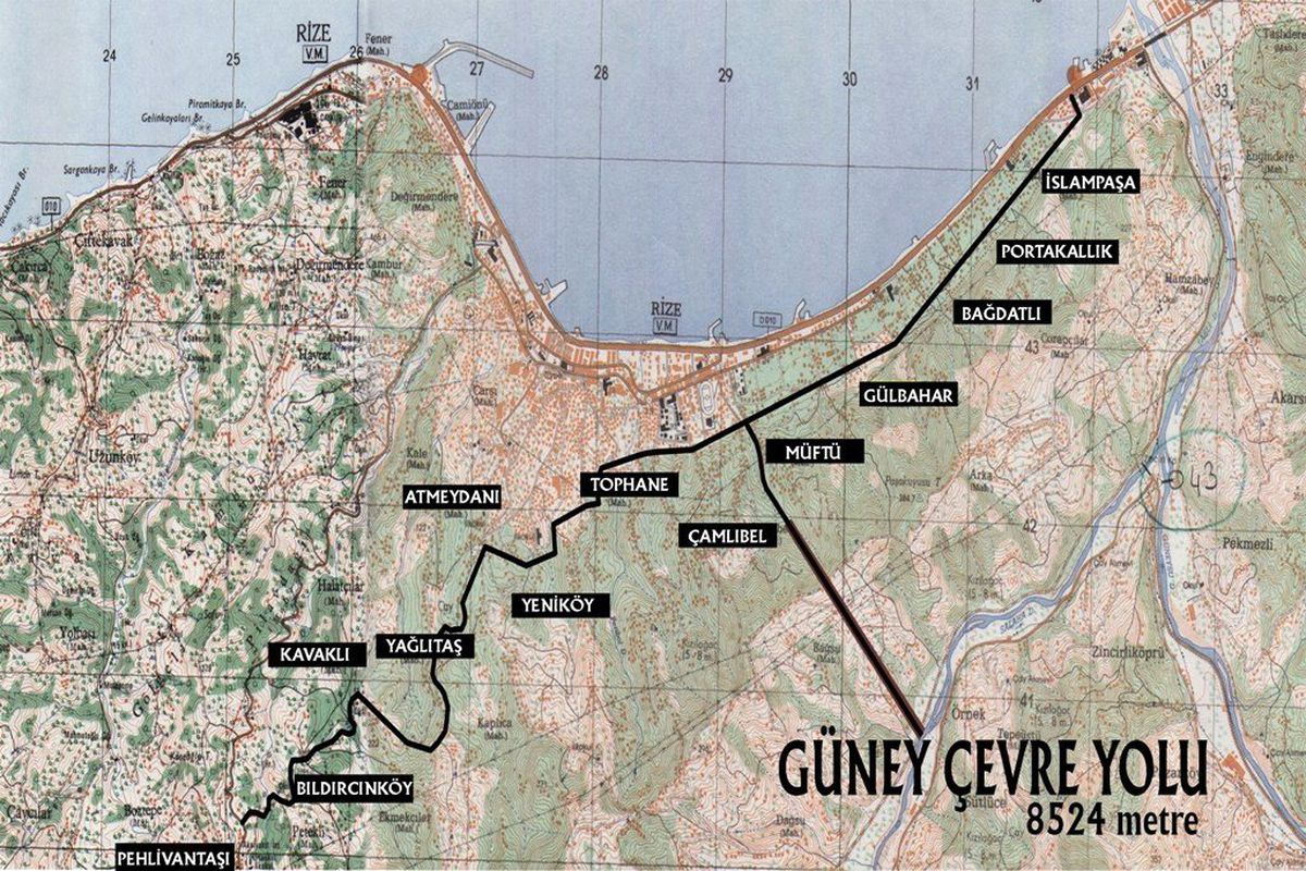 Rize\'de "Güney Çevre Yolu" Projesi Hayata Geçiyor