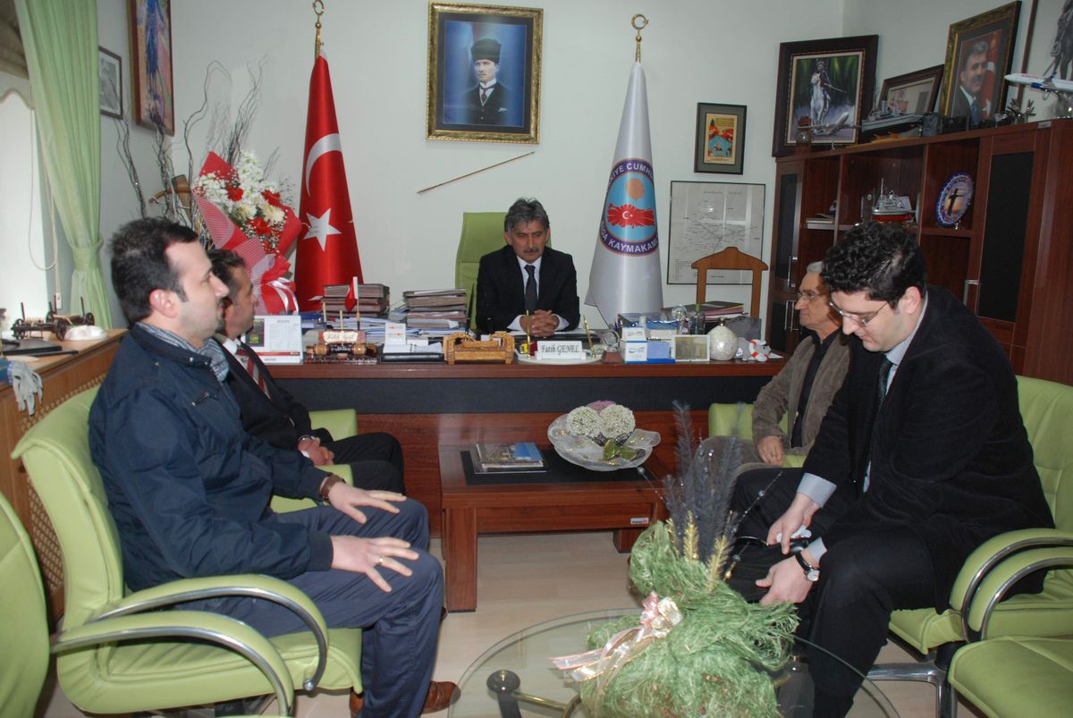 Biga Add Yönetiminden Kaymakam Fatih Genel\'e Ziyaret