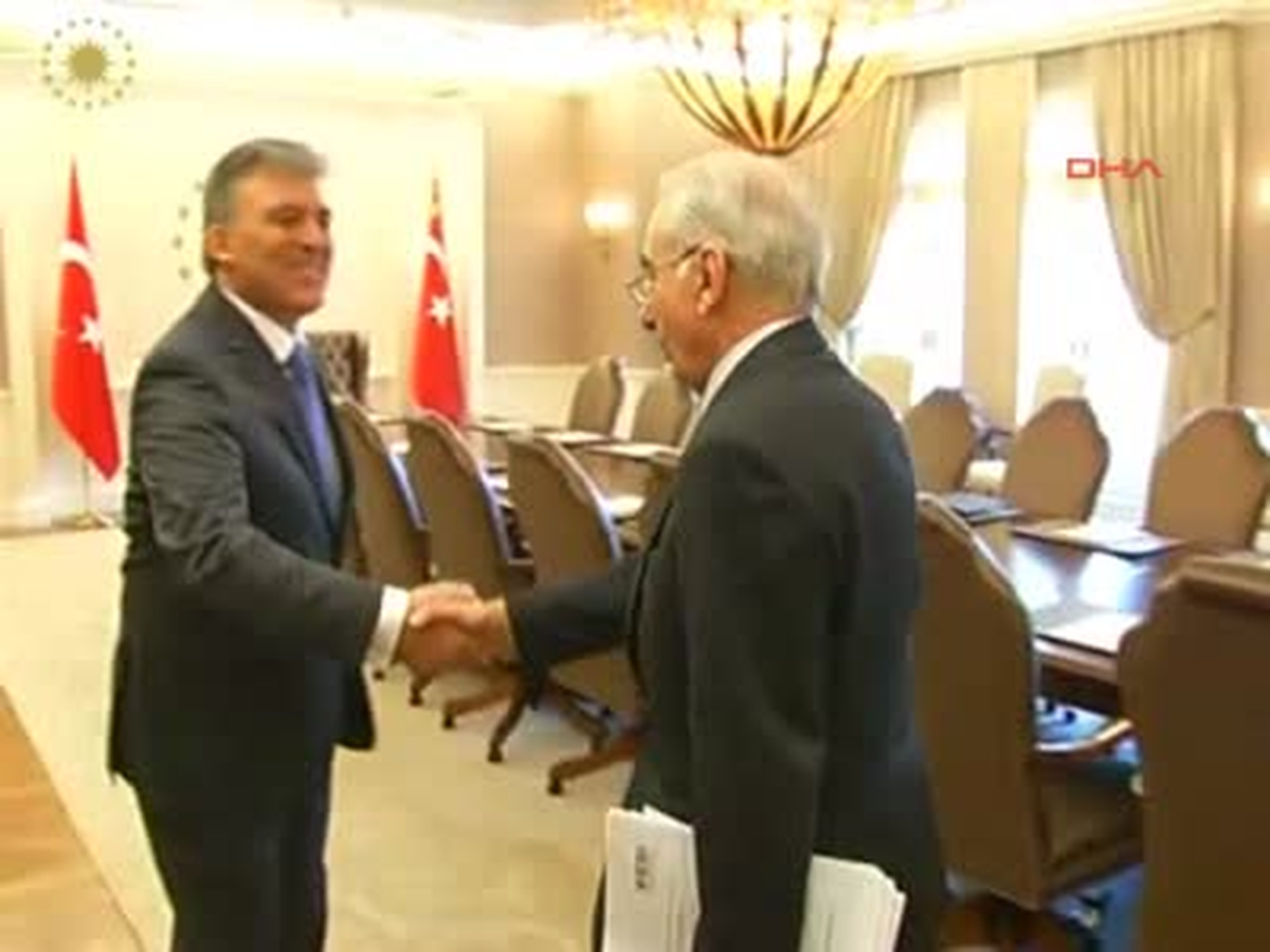 Avrupa İstikrar Girişimi Heyeti Çankaya Köşkü\'nde