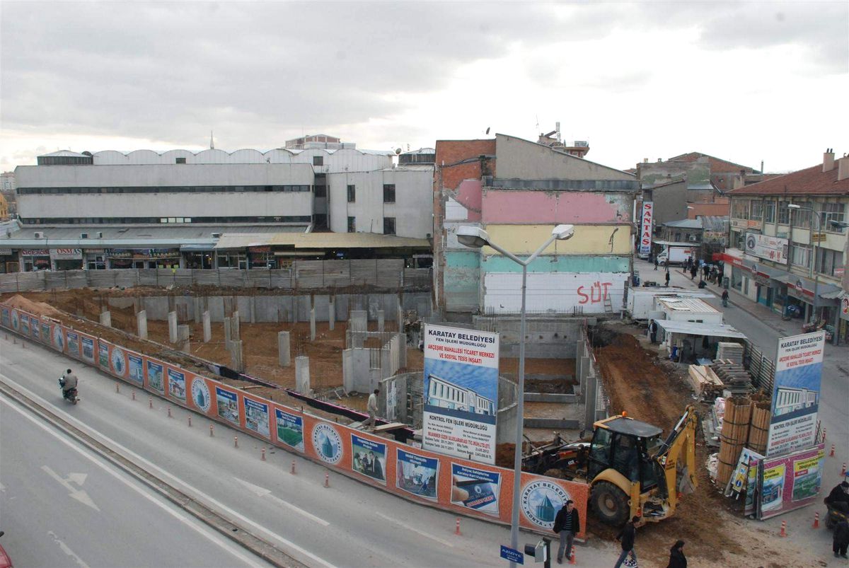 Karatay İş Merkezi'nde İnşaat Çalışması Başladı
