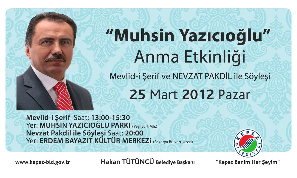 Kepez Belediyesi'nden Yazıcıoğlu'na Vefa