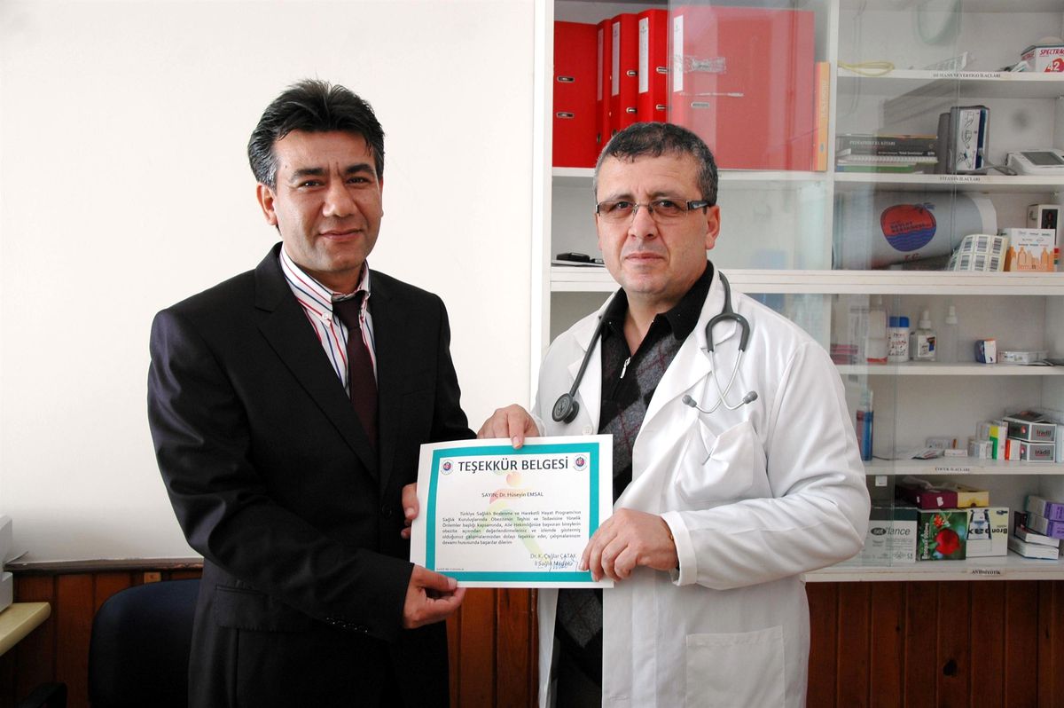 Obeziteye Savaş Açan Doktora Teşekkür Belgesi