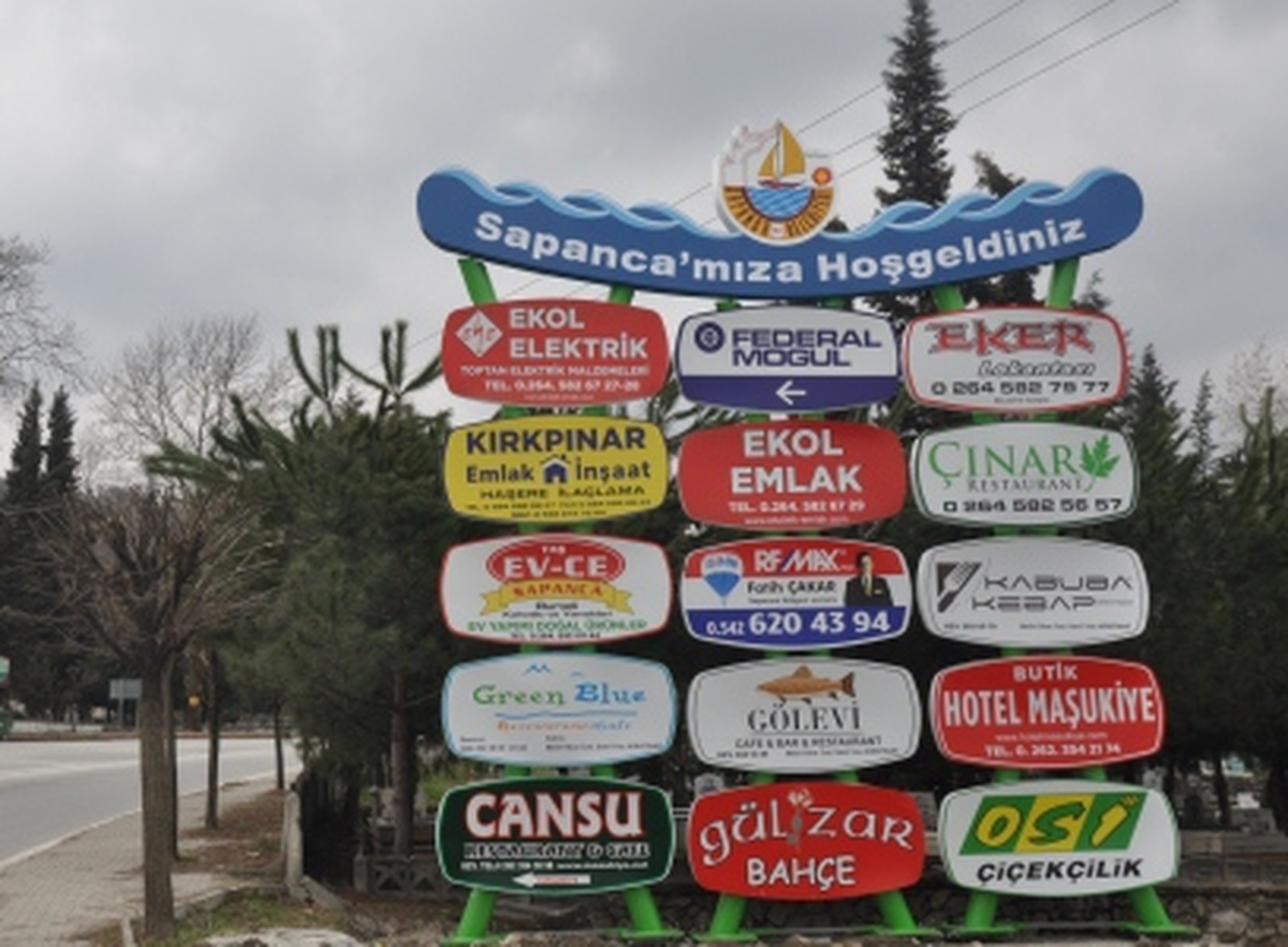 Sapanca\'ya Yeni Reklam Tabelaları Geliyor