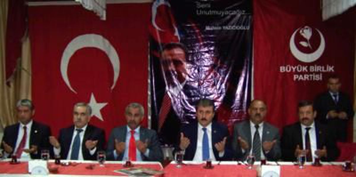 BBP Genel Başkanı Mustafa Destici Osmaniye\'de