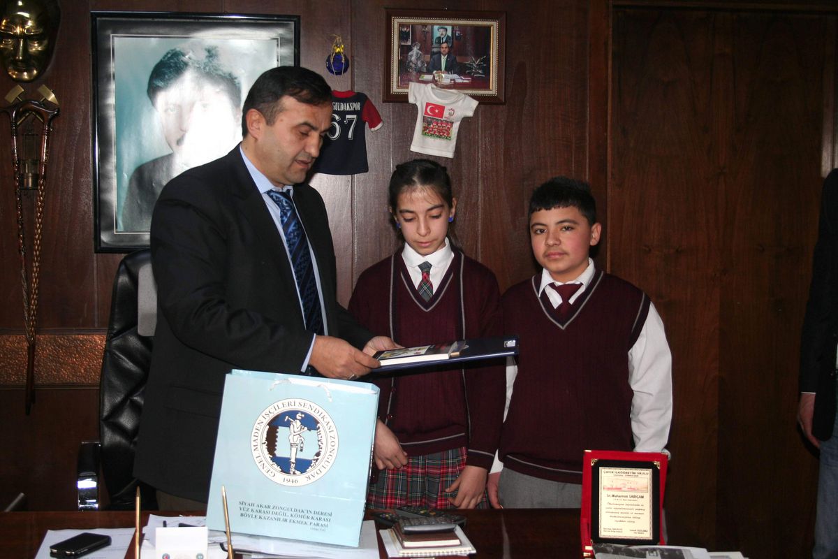 Çayır Köyü İlköğretim Okulu\'ndan Gmis\'e Teşekkür Ziyareti