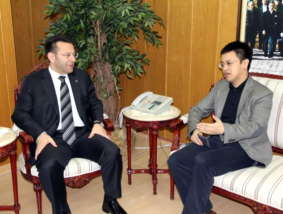 Çin Müsteşarı Jıan, Vali Aksoy'u Ziyaret Etti