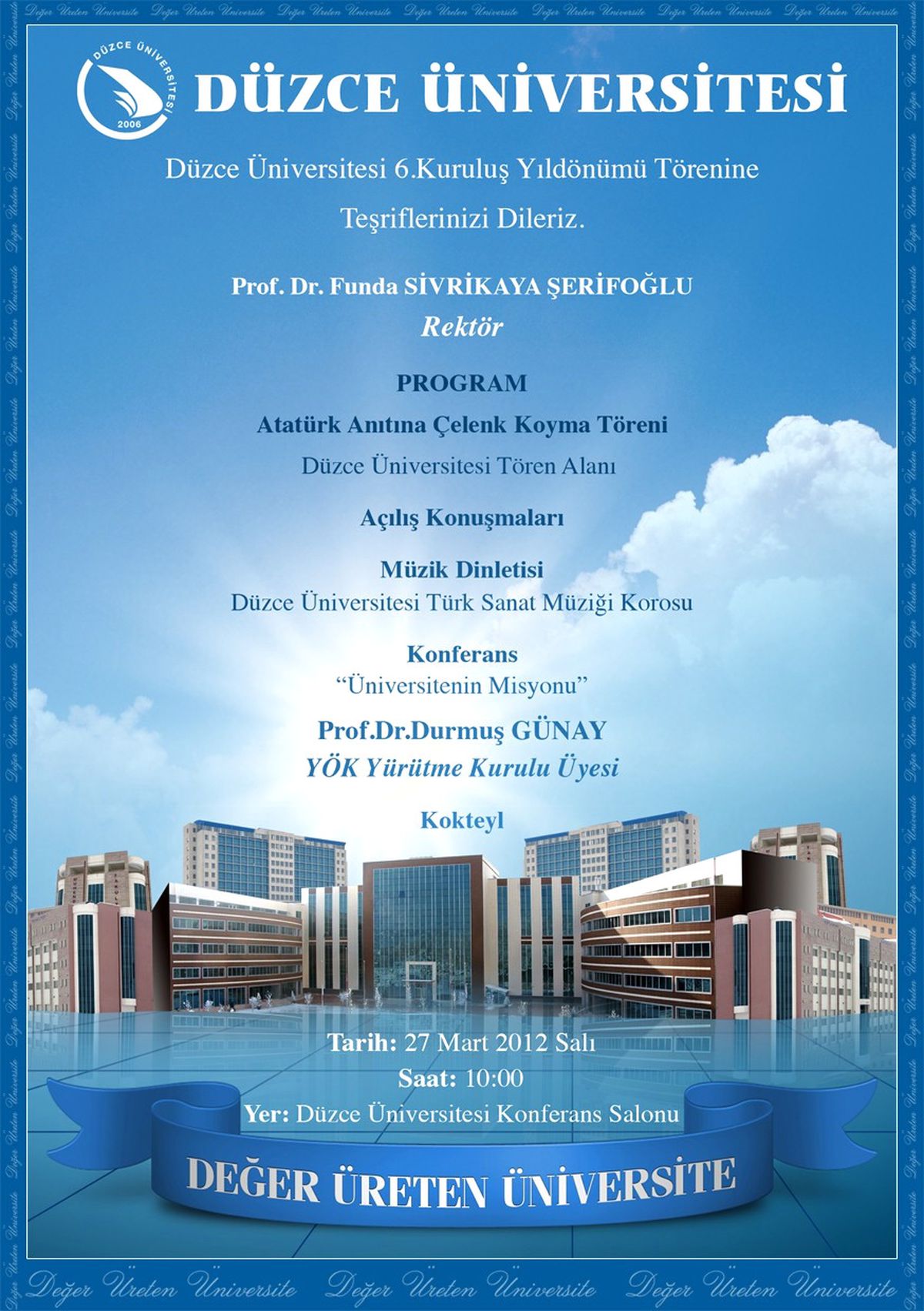 Düzce Üniversitesi 6 Yaşında