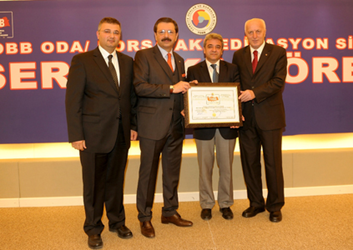 KMTSO\'ya 5 Yıldızlı Hizmet Sertifikası

