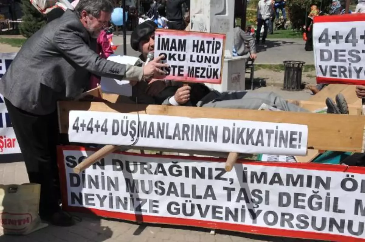 4+4+4\'e Karşı Çıkanlara Tabutlu Protesto