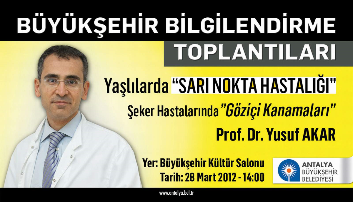 Prof.dr. Yusuf Akar Göz Sağlığını Anlatacak