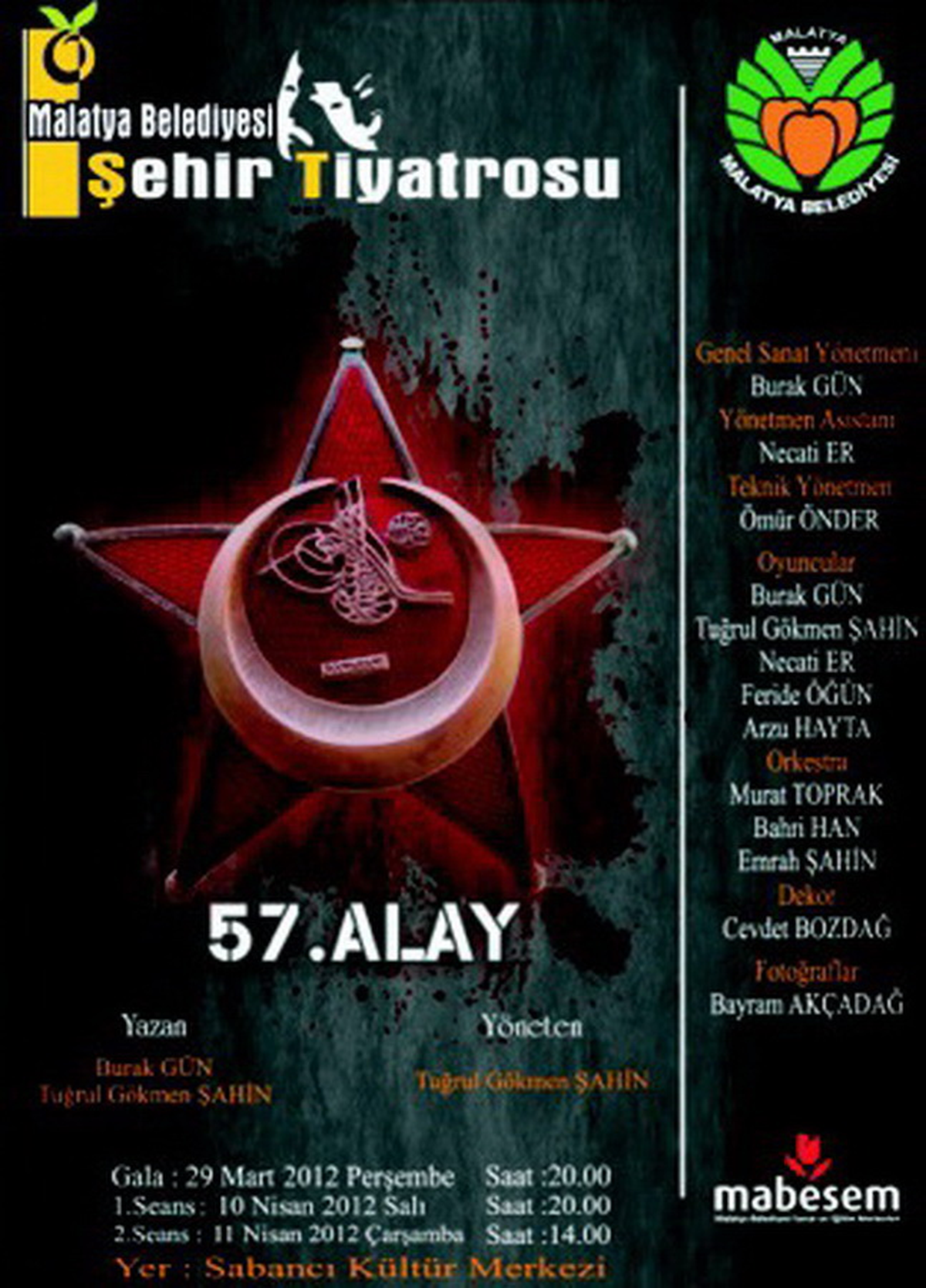 57. Alay İsimli Tiyatro Oyunu Sahnelenecek