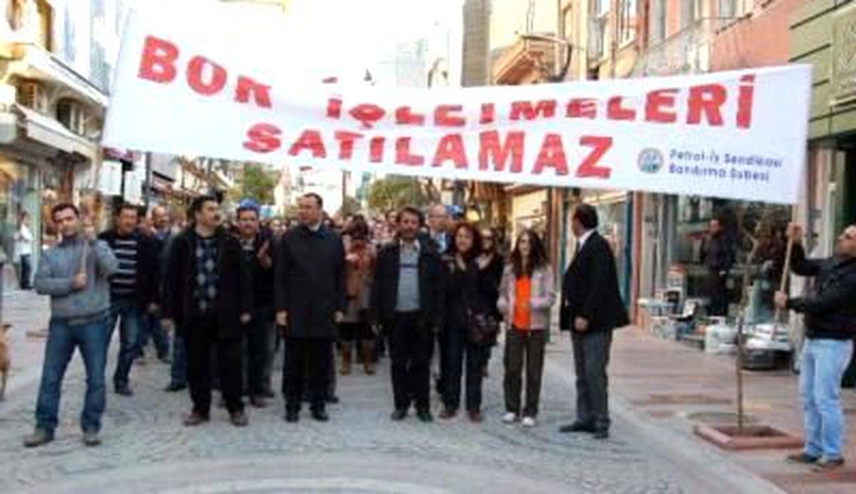 Eti Maden İşçileri Özelleştirmeleri Protesto Etti