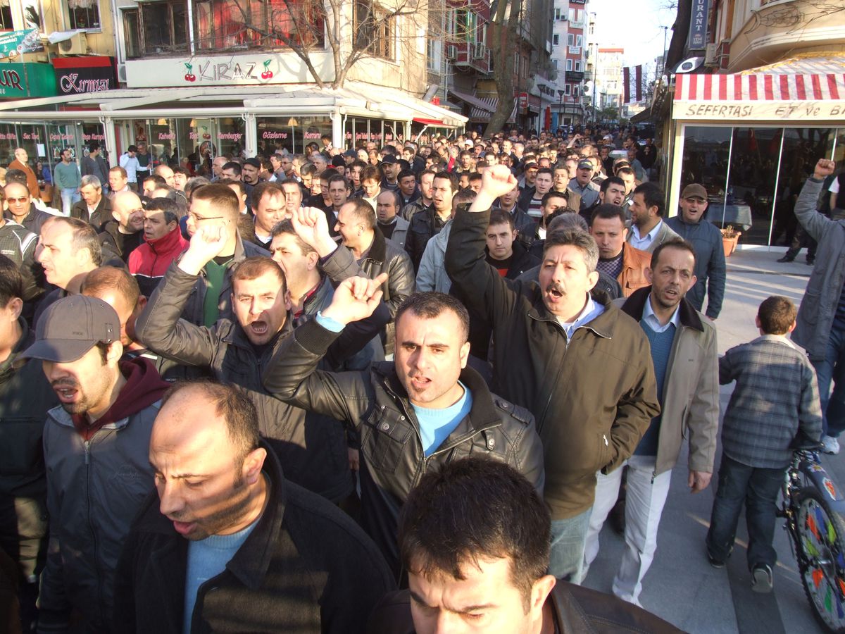 Bor İşçileri Eylem Yaptı