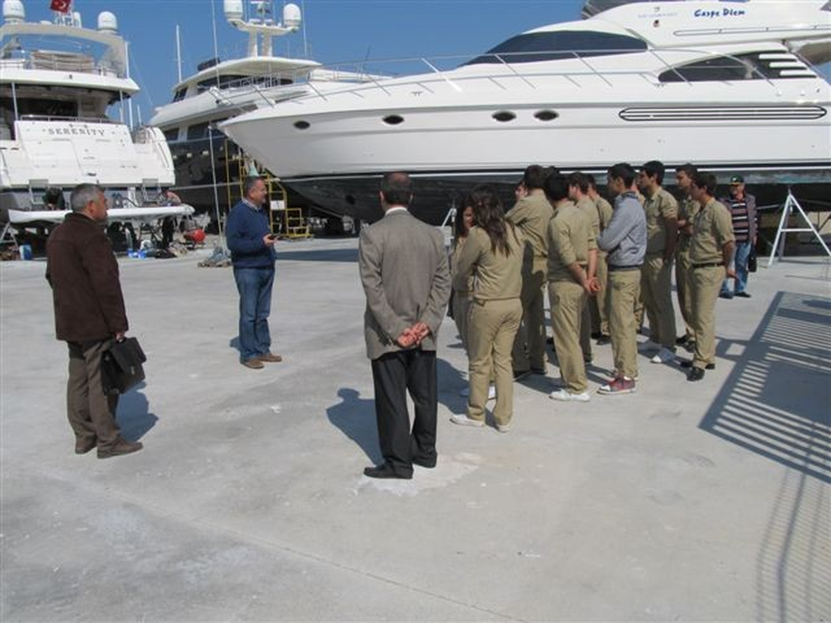 Geleceğin Denizcileri Didim Marina\'yi Gezdi