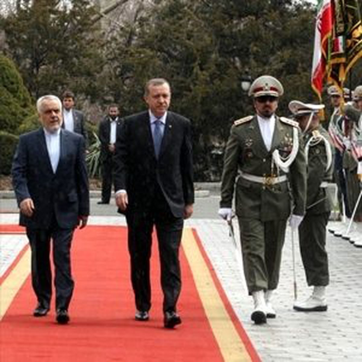 Başbakan Erdoğan İran'da Ankara-Erdoğan, Sadabad Sarayı'nda Cumhurbaşkanı Birinci Yardımcısı Rahimi...