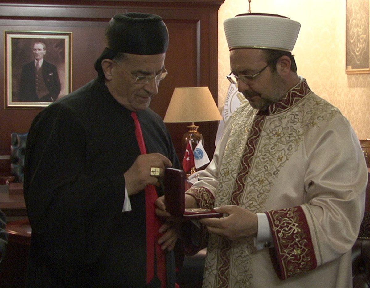 Lübnan Maruni Patriği Raı\'den Diyanet İşleri Başkanı Görmez\'e Ziyaret