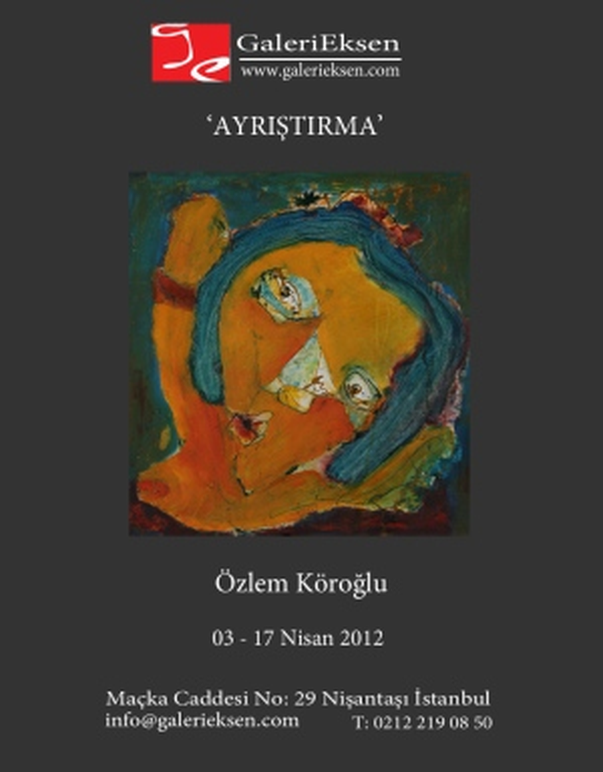 Özlem Köroğlu "Ayrıştırma" Adlı Sergisiyle Galeri Eksen\'de