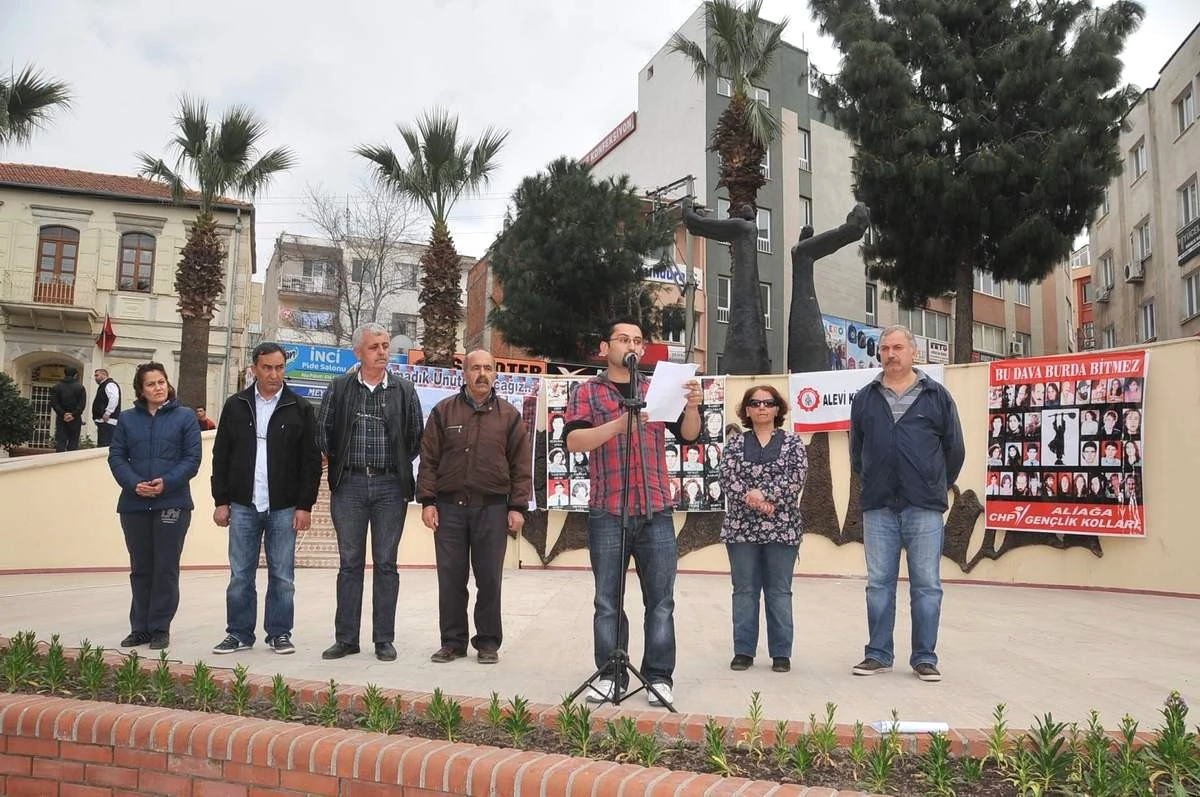Sivas Davası\'nda Zaman Aşımı Kararı, Aliağa\'da Protesto Edildi