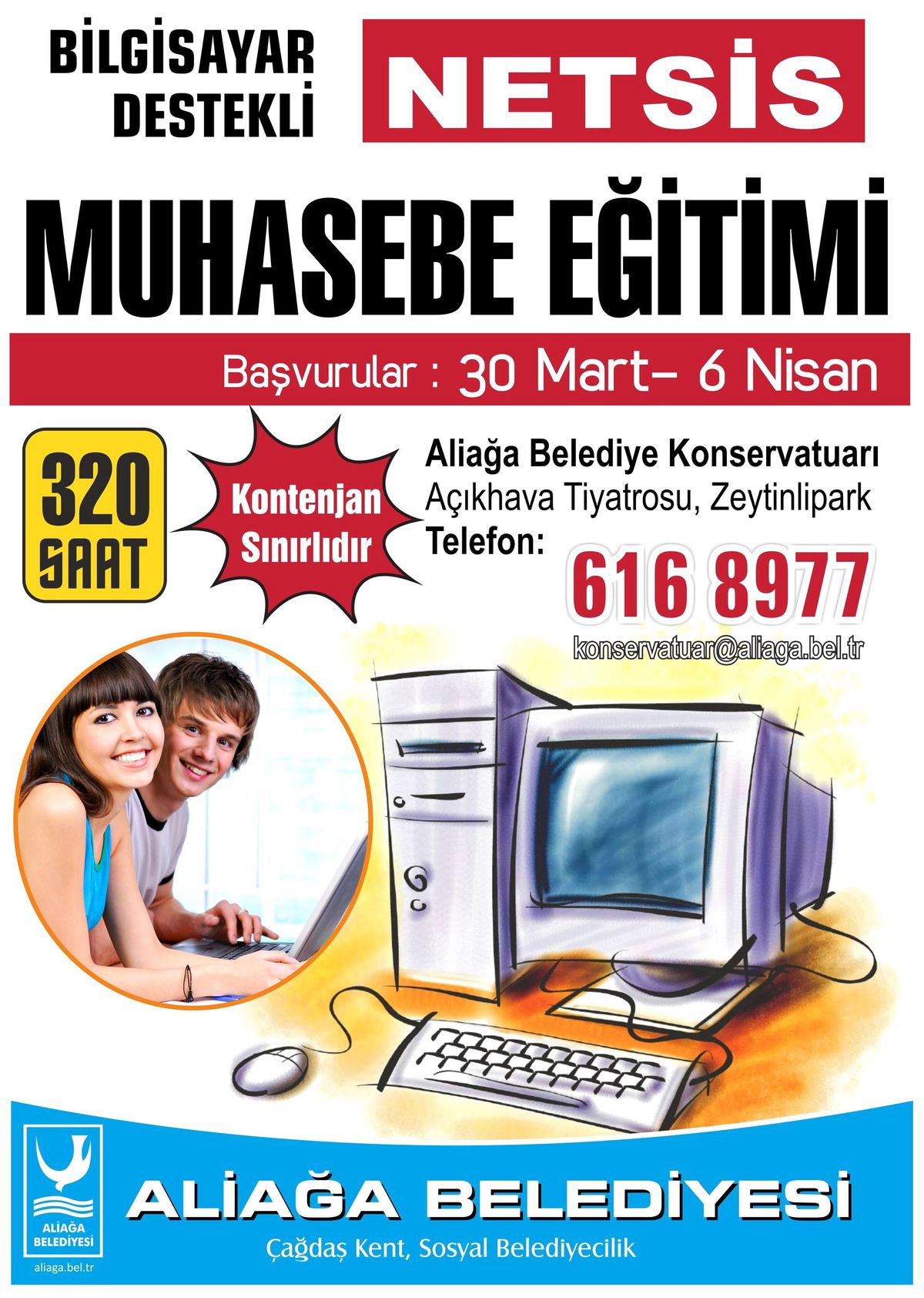 Aliağa Belediyesi, Bilgisayar Destekli Muhasebe Eğitimi Başlatıyor