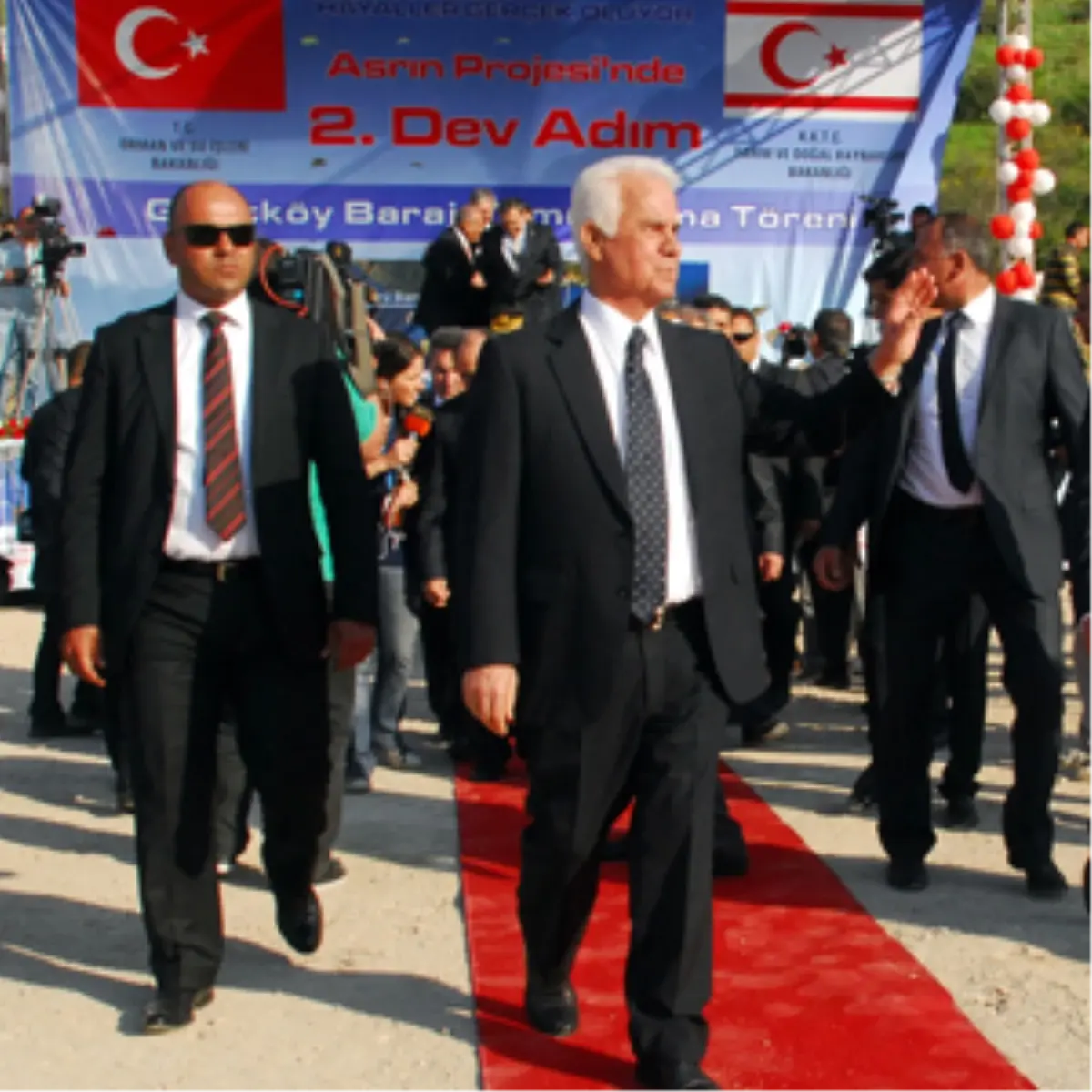 KKTC'de Geçitköy Barajı'nın Temeli Atıldı