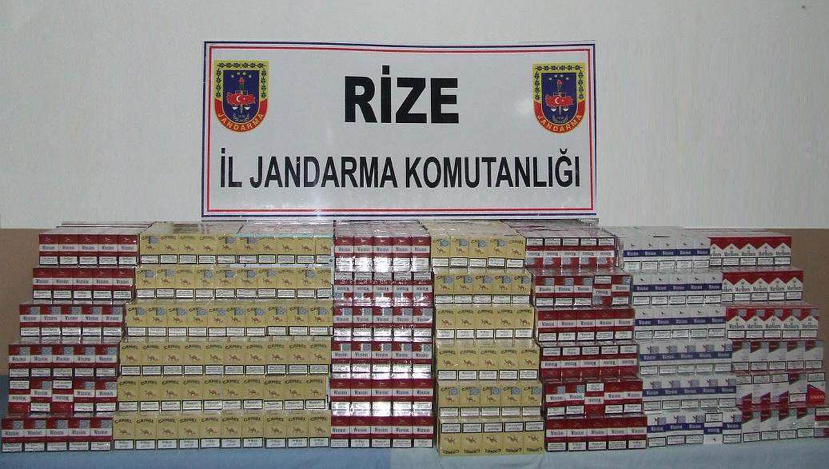 Rize\'de Kaçak Sigara Operasyonu