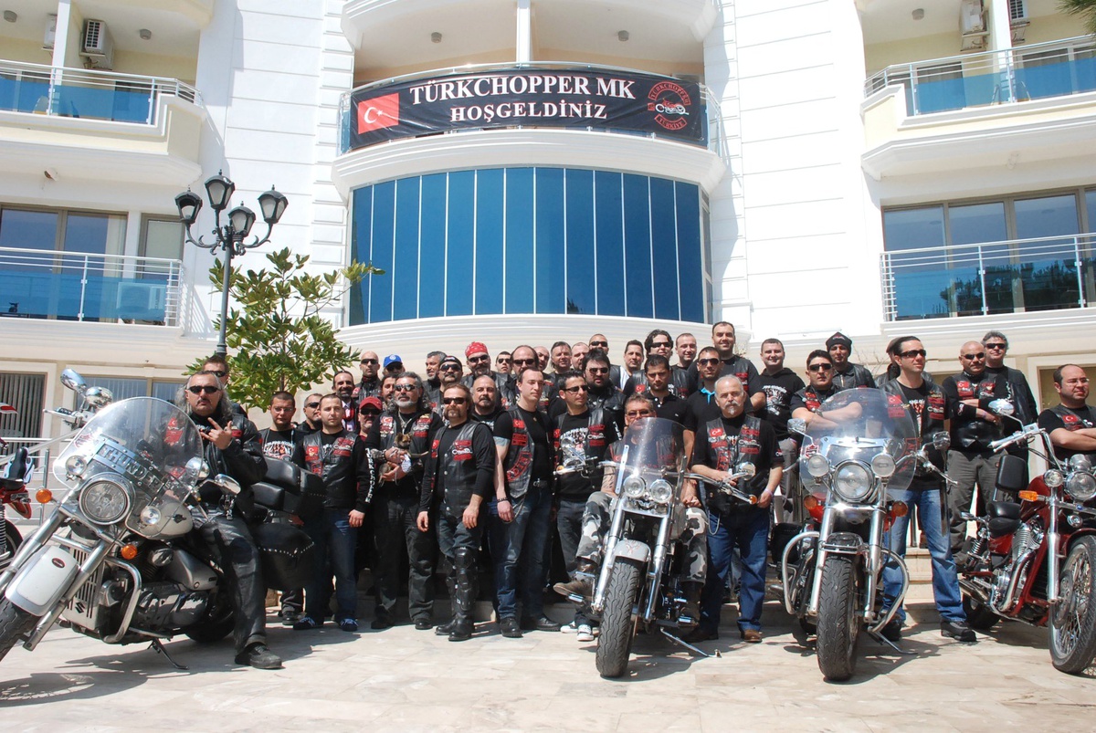 Türk Chopper Motosiklet Kulübü Üyeleri Didim\'de