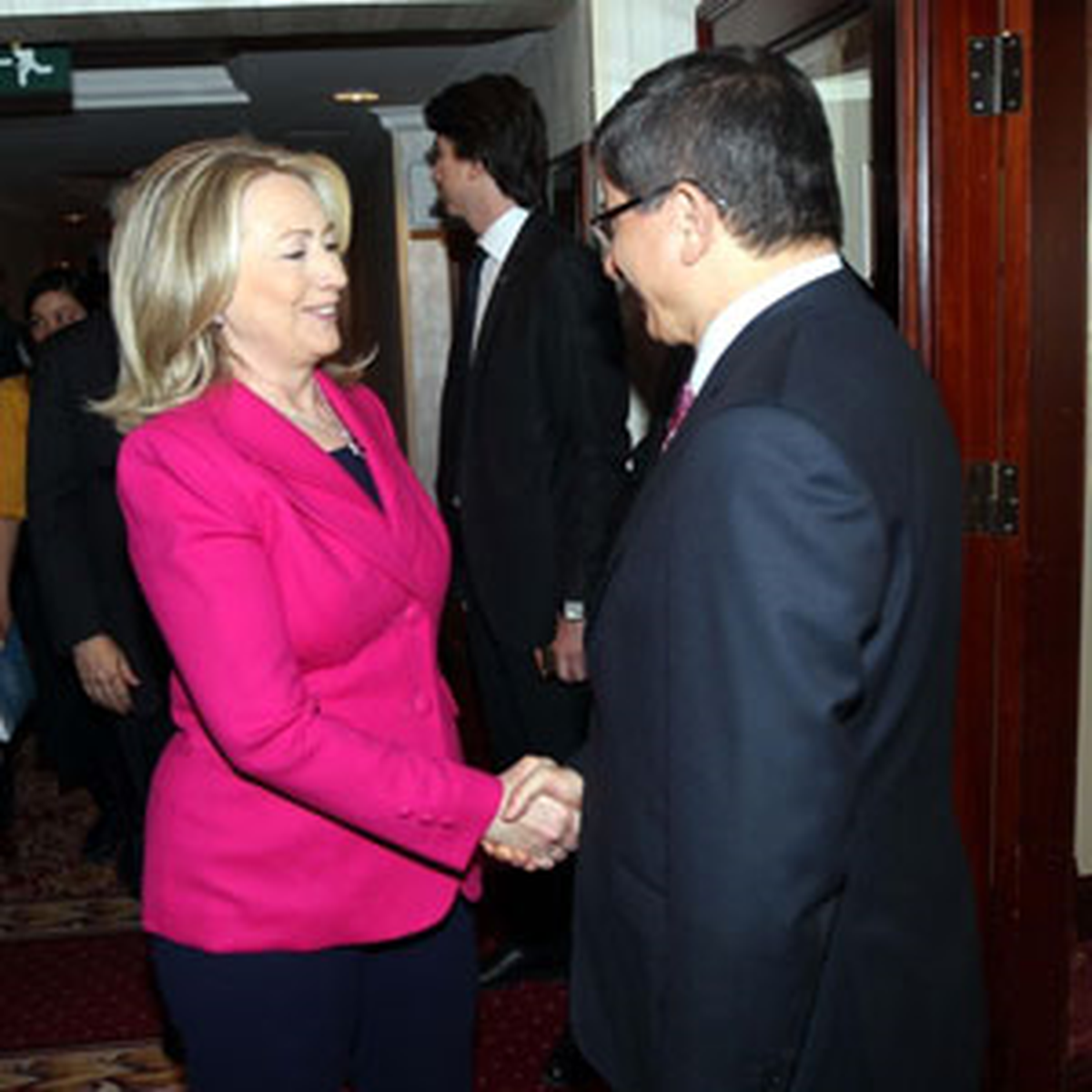 Davutoğlu ile Clinton Buluştu