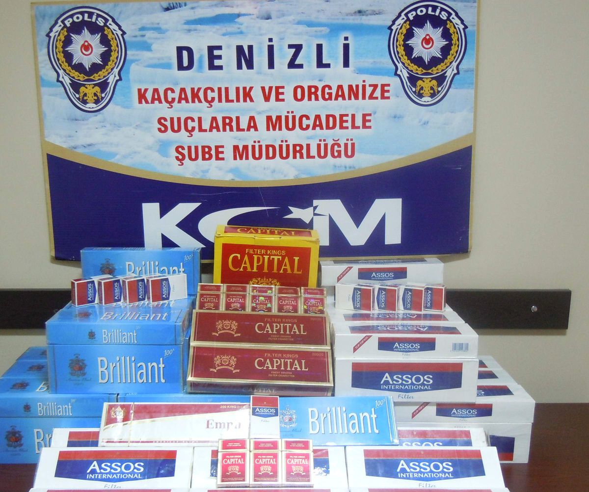 Denizli\'de 2580 Paket Kaçak Sigara Ele Geçirildi