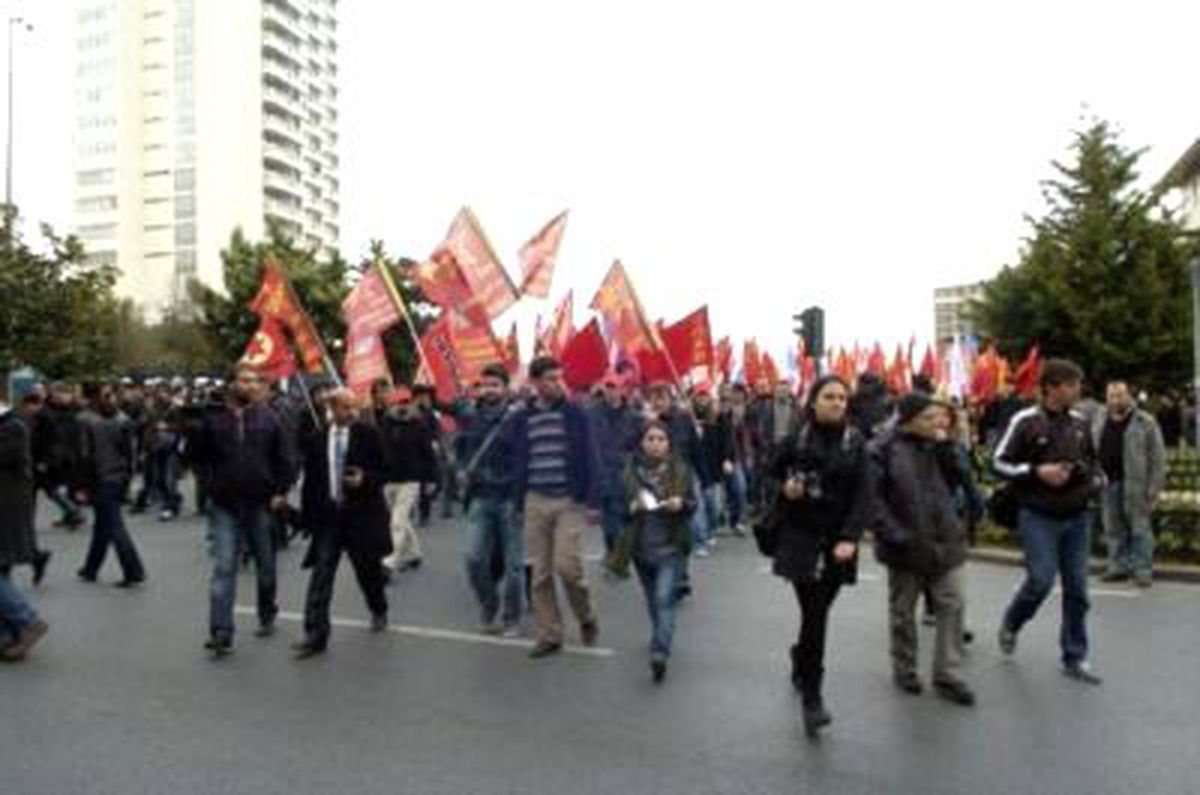 Harbiye\'de Beşar Esad Protestosu