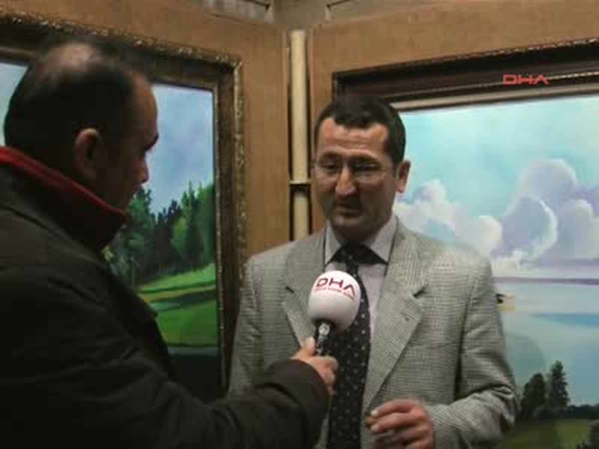 İki Polis Memurundan Resim Sergisi Kayseri Emniyet Müdürlüğü\'nde Görev Yapan 2 Polis Memuru,...