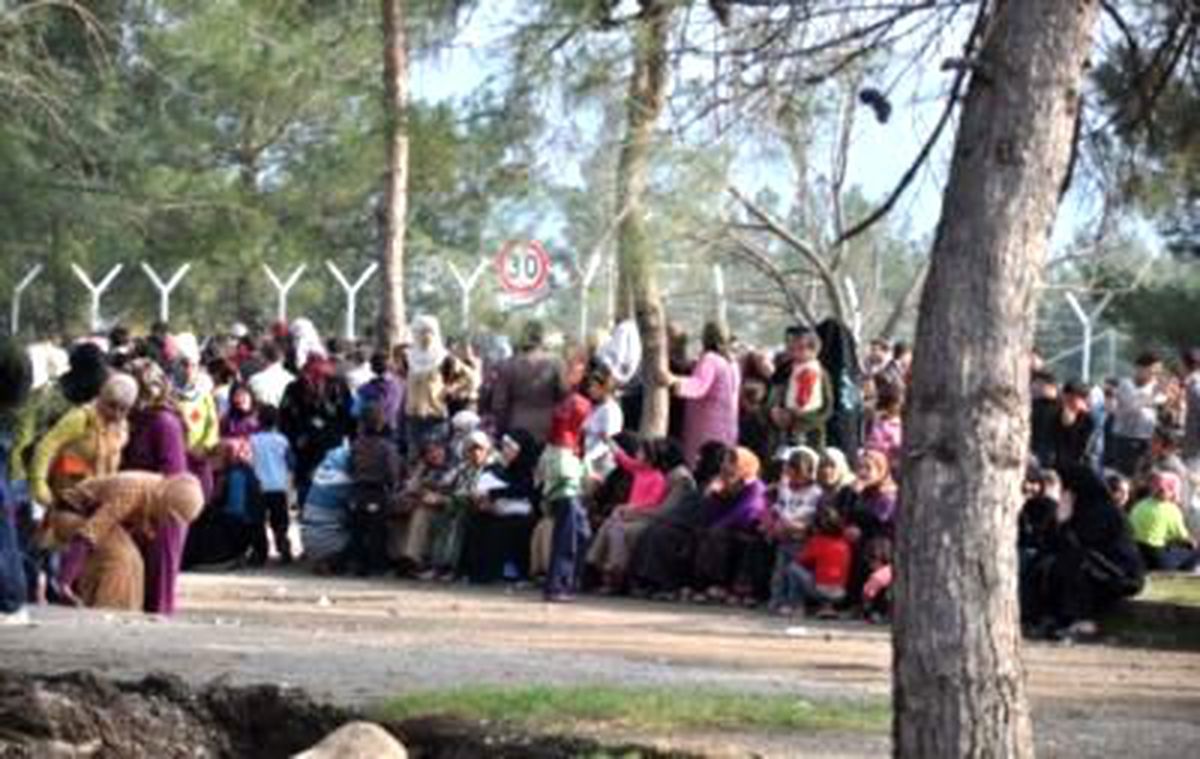 İslahiye Kampında Beşar Esad Protestosu
