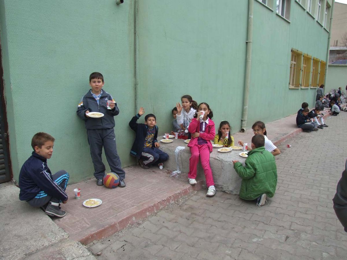 Öğrenciler Okul Bahçesine Fidan Dikti
