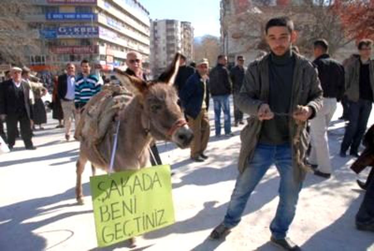 TGB\'lilerden Eşekli Eylem
