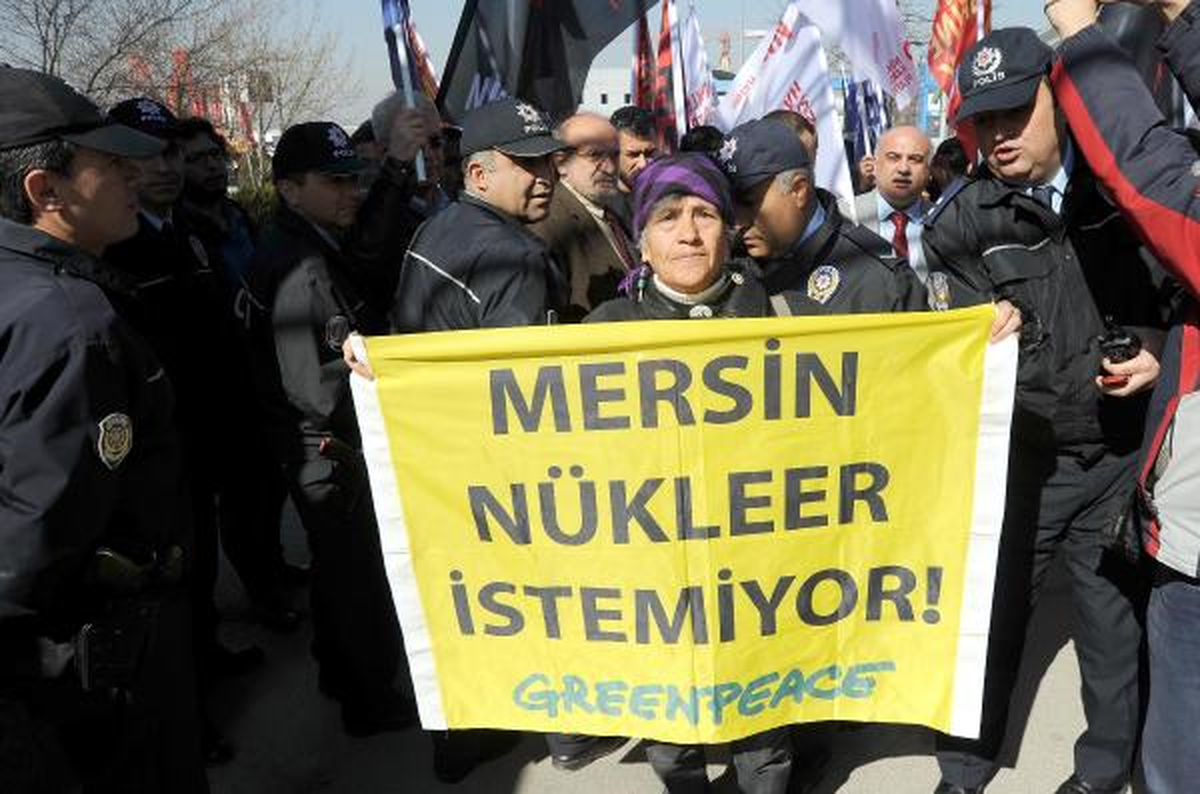 Ankara'da Akkuyu Nükleer Santral Protestosu
