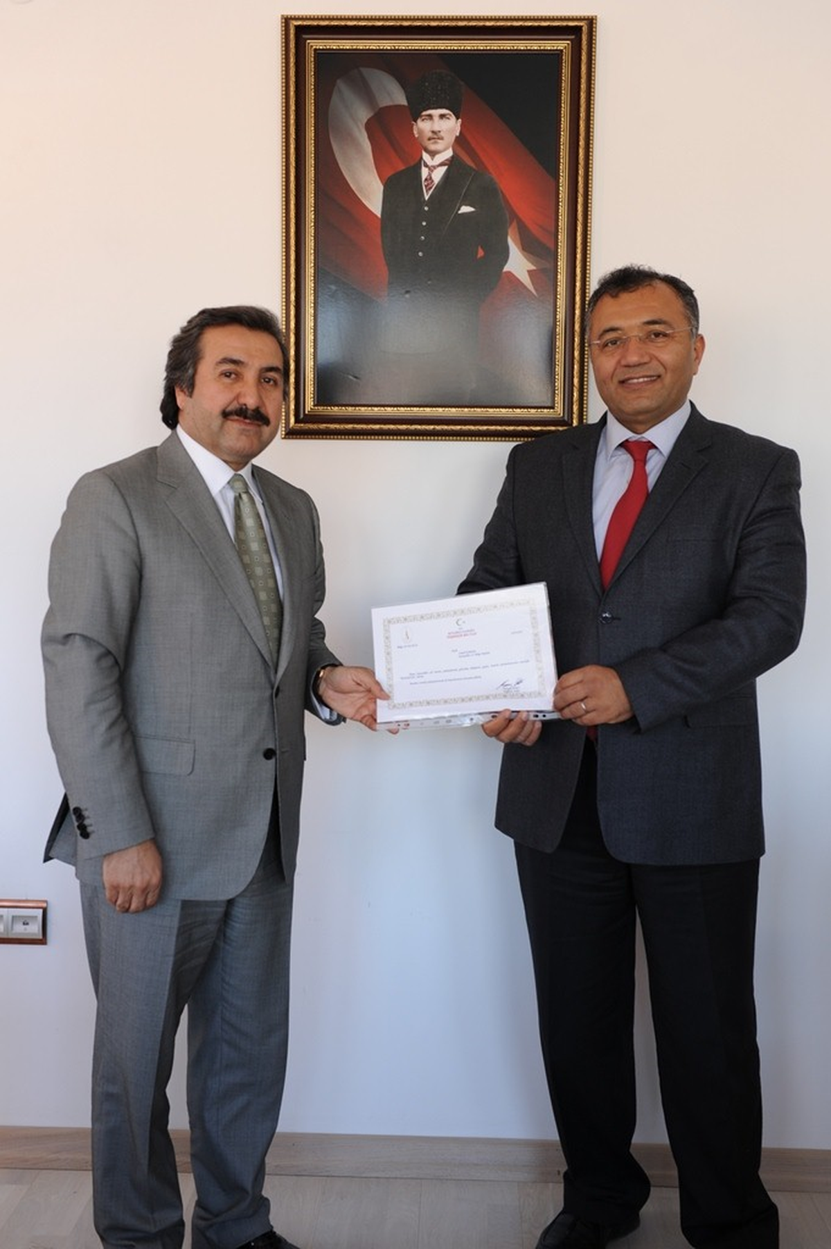 Karayolları Bölge Müdürüne Teşekkür Belgesi