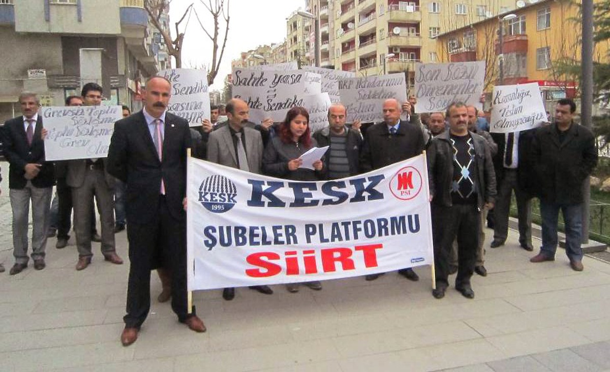 Kesk\'ten Sendika Kanunu Yasa Tasarısına Tepki