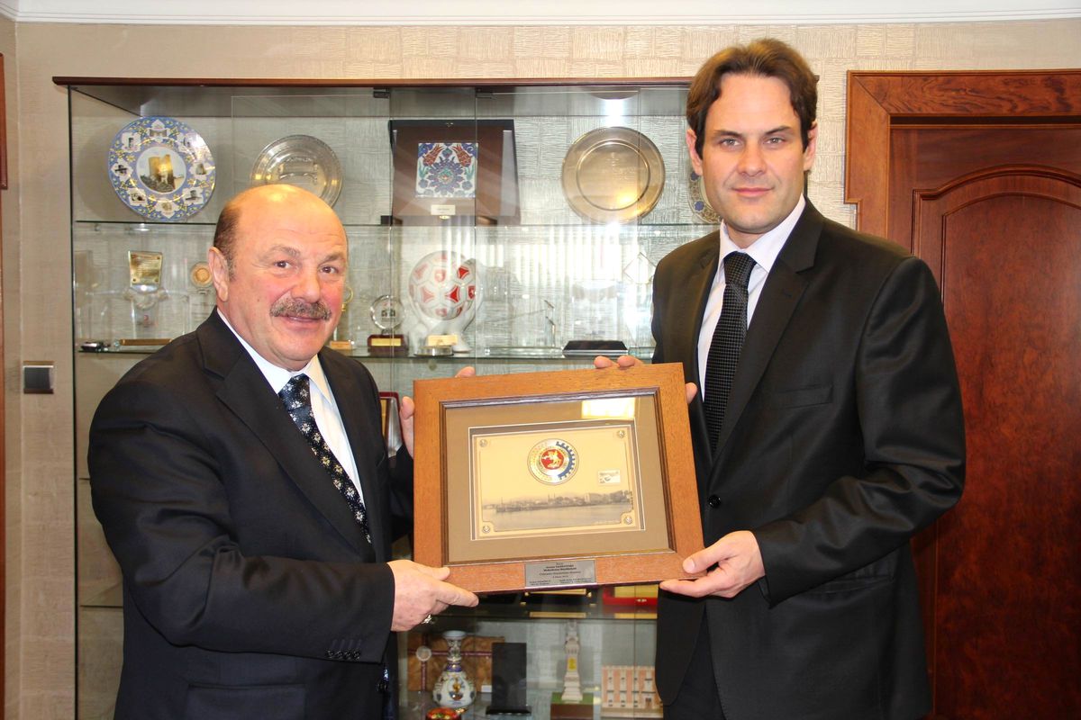 Makedon Büyükelçi Goran Taskovski Samsun Tso'yu Ziyaret Etti
