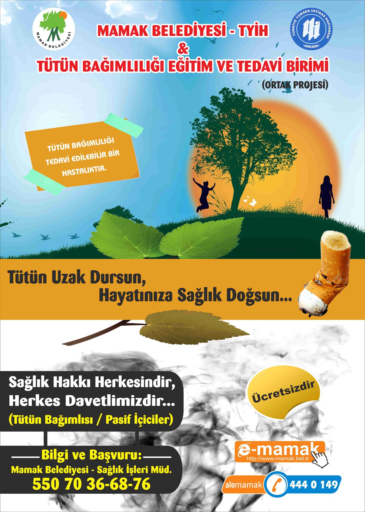 Mamak Belediyesi\'nden Tütünle Mücadele