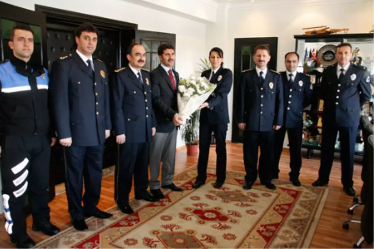 Polis Müdürlerinden Başkan Çakır'a Ziyaret