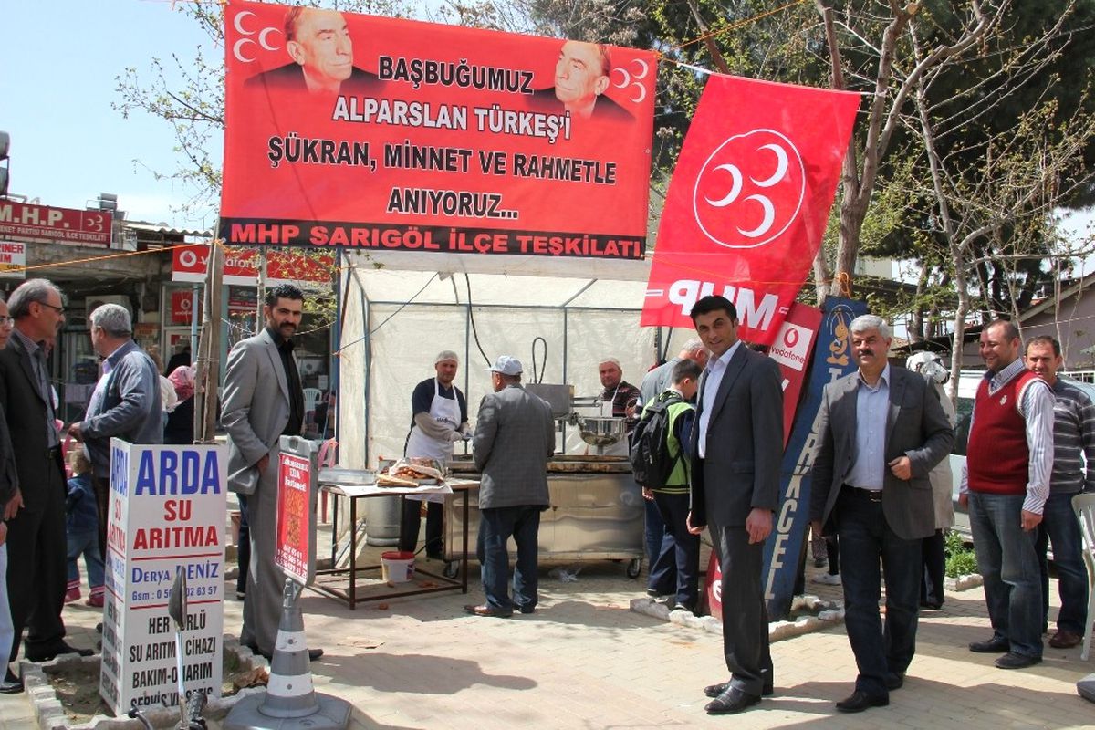 Sarıgöl Mhp, Türkeş İçin Lokma Döktürdü