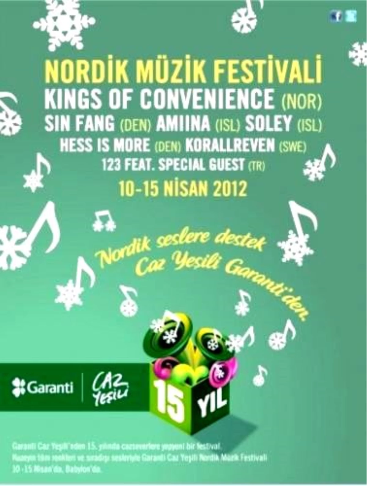 Garanti Caz Yeşili Nordik Müzik Festivali Sizi Bekliyor!