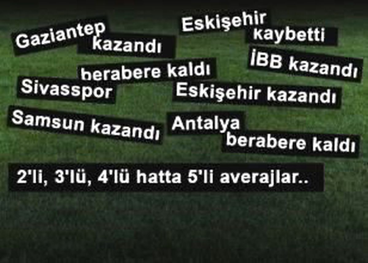 Son Hafta Öncesi 20 İhtimal!