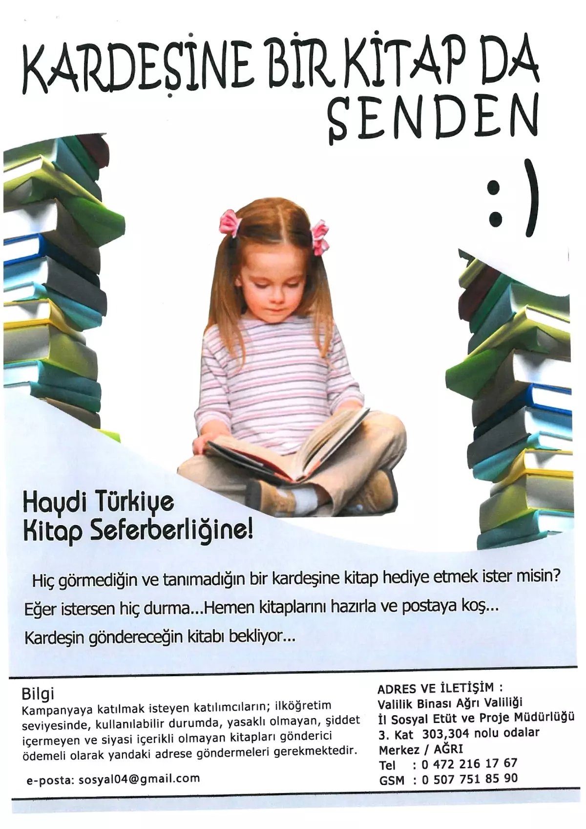 "Kardeşine Bir Kitap da Senden" Kampanyasına Destek Çağrısı