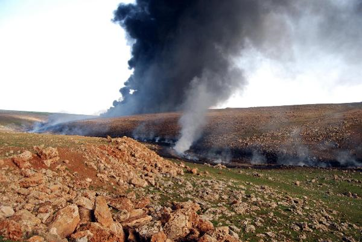 PKK\'nın Sabotaj Düzenlediği Hattan Sızan Petrol, İdil Deresi\'ndeki Canlı Yaşama Zarar Verdi